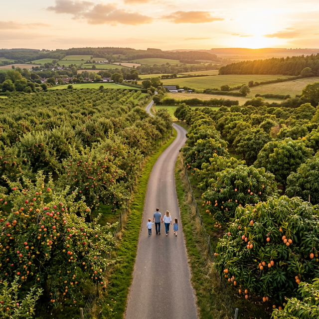 Tree-lined road
